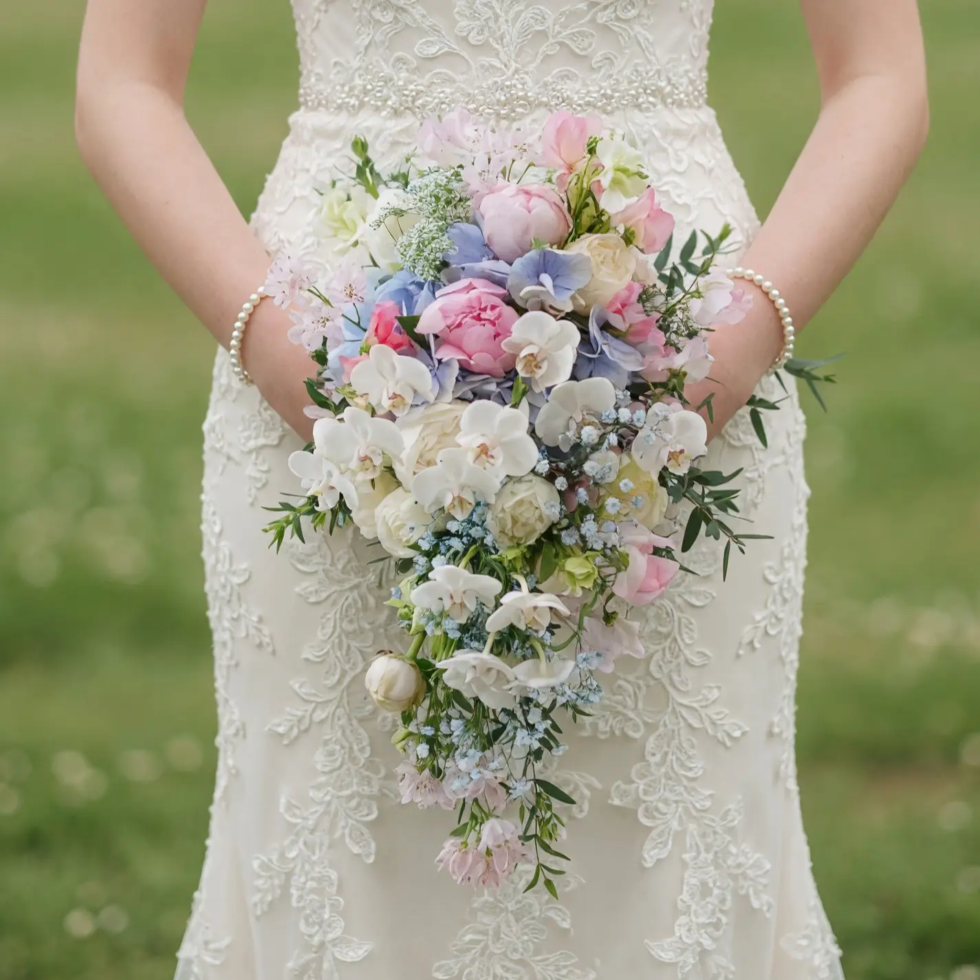 Garden Style Wedding Bouquets Pastel Orchid Bridal Flowers