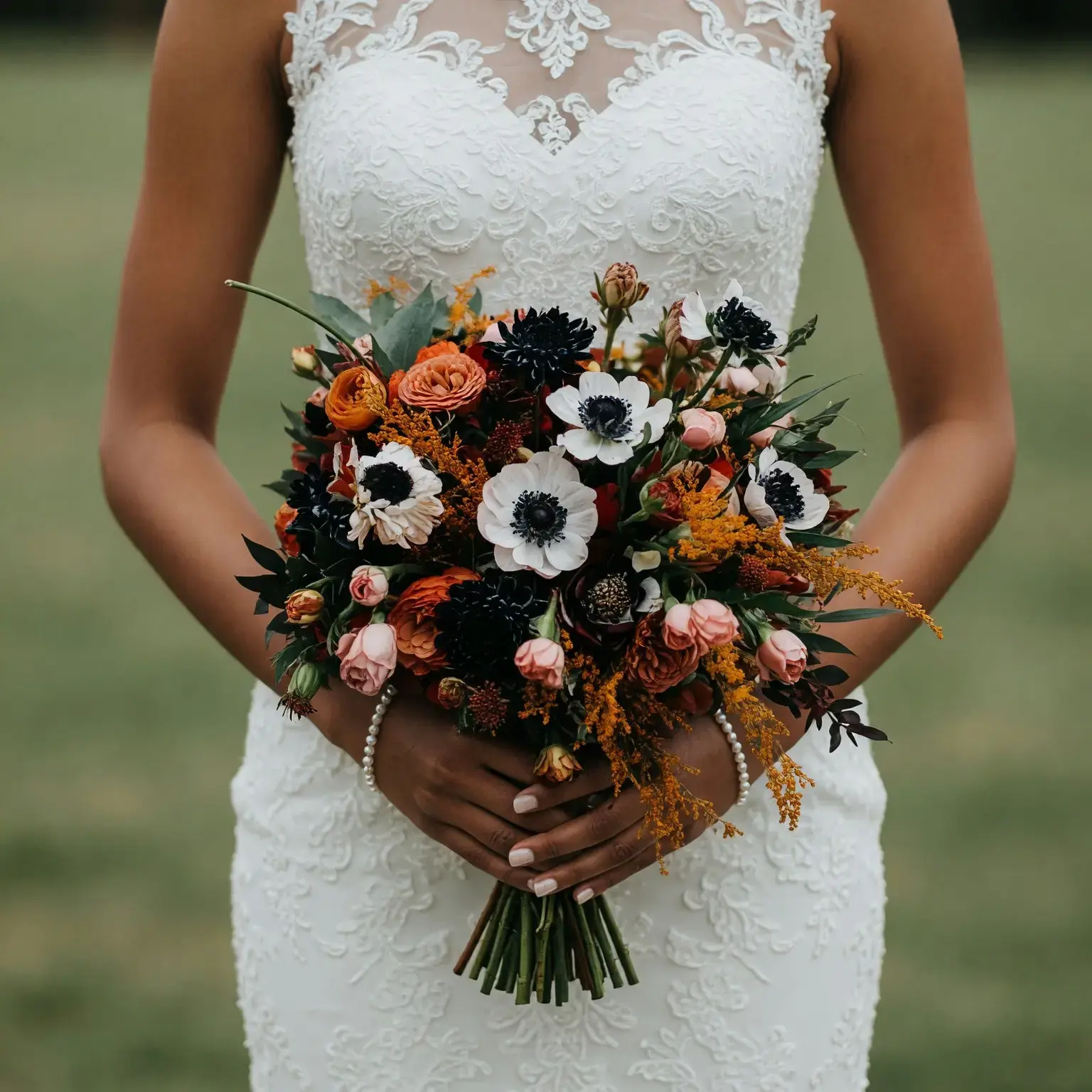 Fall Wedding Bouquets Autumn Ink Rose