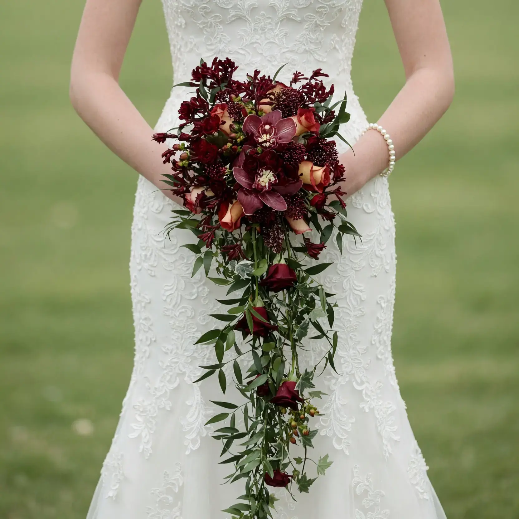 Fall Wedding Bouquets Burgundy Orchid Trail