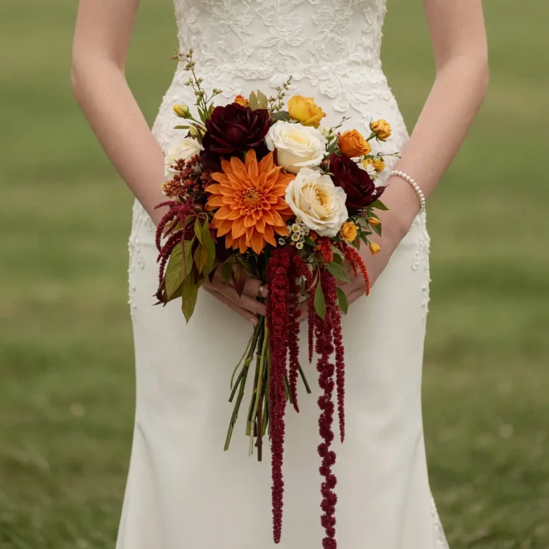 Fall Wedding Bouquets Saffron Velvet