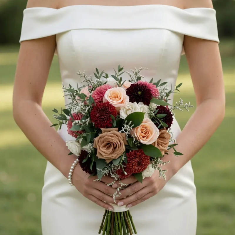 Fall Wedding Bouquets Rosewood Velvet Garden