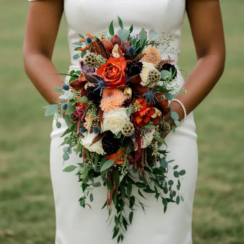 Fall Wedding Bouquets Copper Wildwood