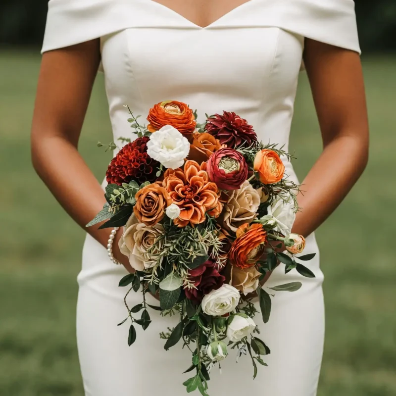 Fall Wedding Bouquets Amber Velvet