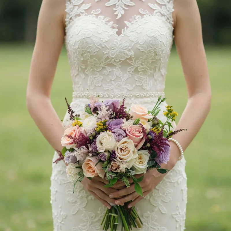 Fall Wedding Bouquets Lavender Harvest