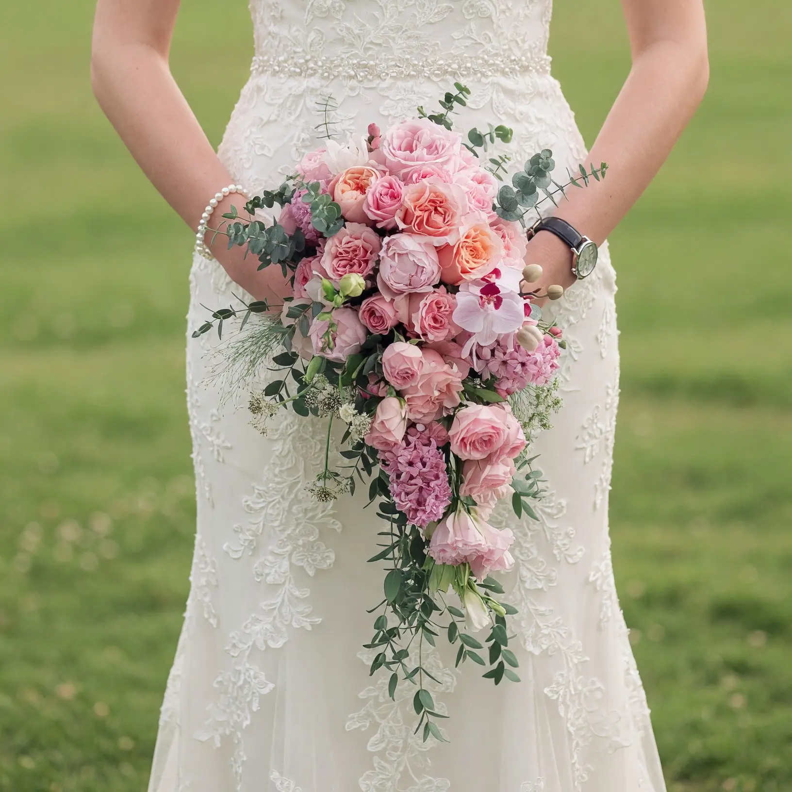 Garden Style Wedding Bouquets Blush Orchid Bridal Flowers