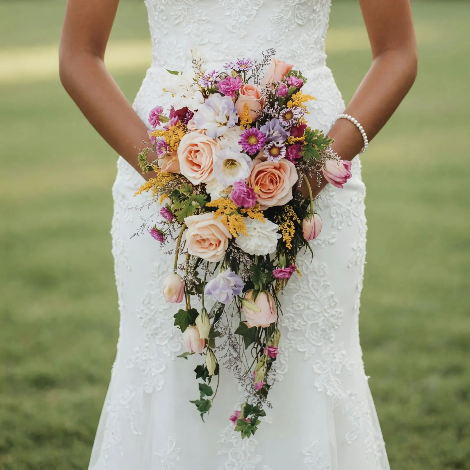 Garden Style Wedding Bouquets Apricot Meadow Bridal Flowers