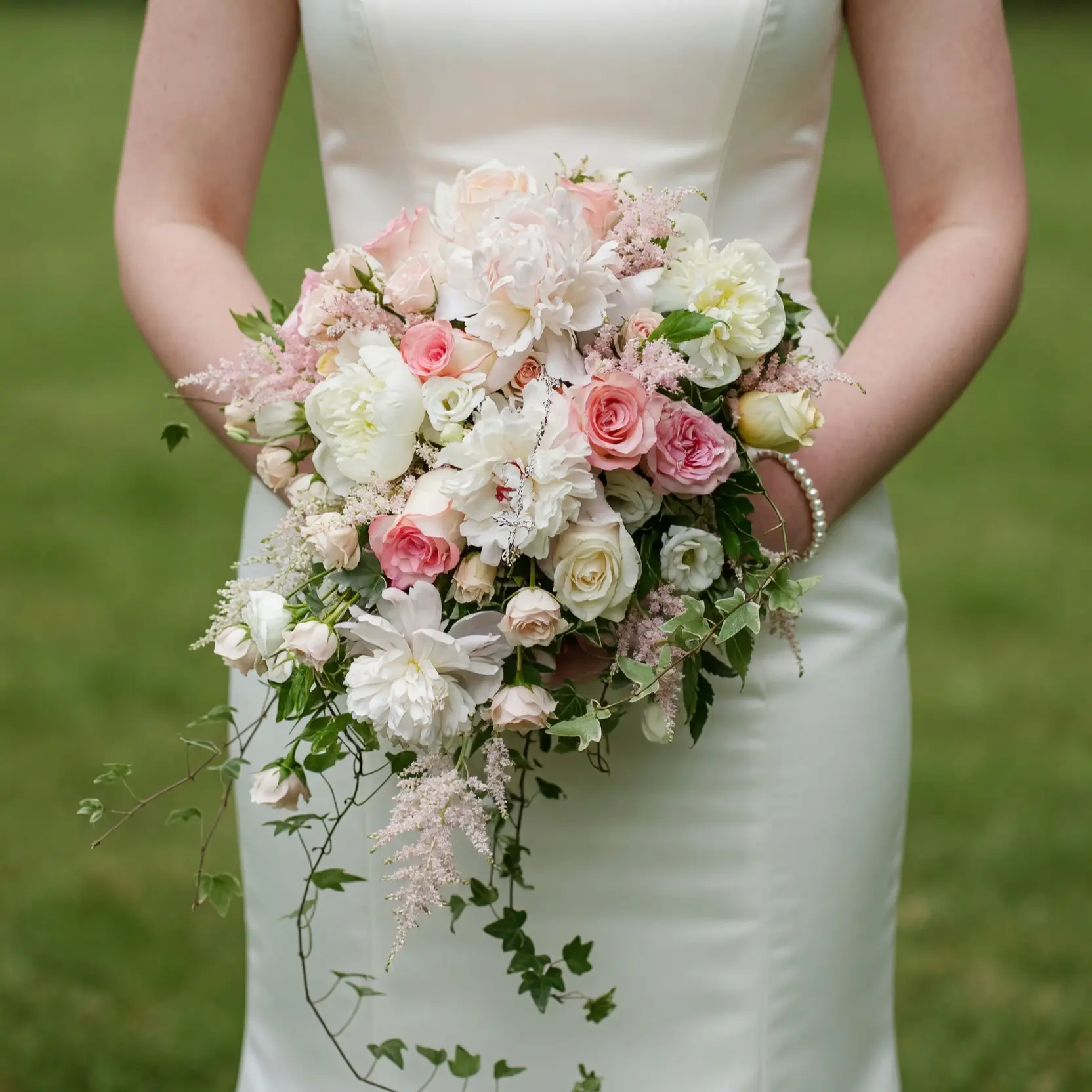 Garden Style Wedding Bouquets Blush Ivy Bridal Flowers