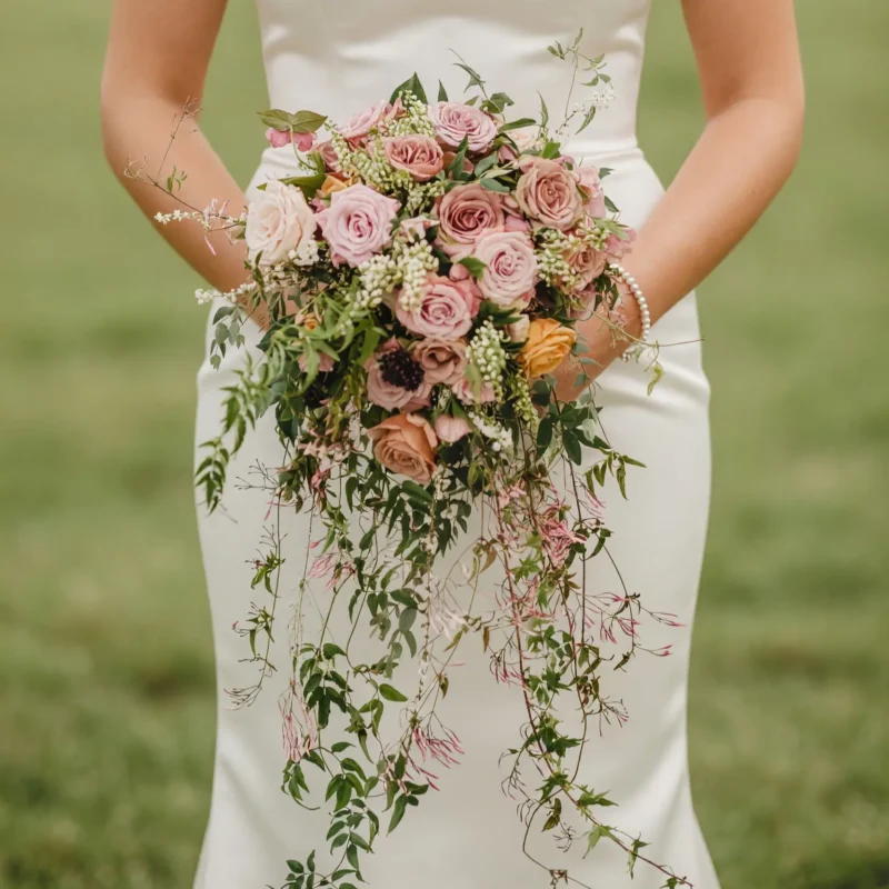 Garden Style Wedding Bouquets Rose Vine