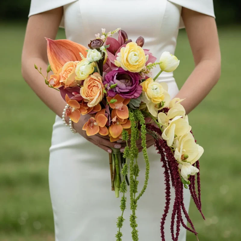 Tropical Wedding Bouquets Amber Orchid