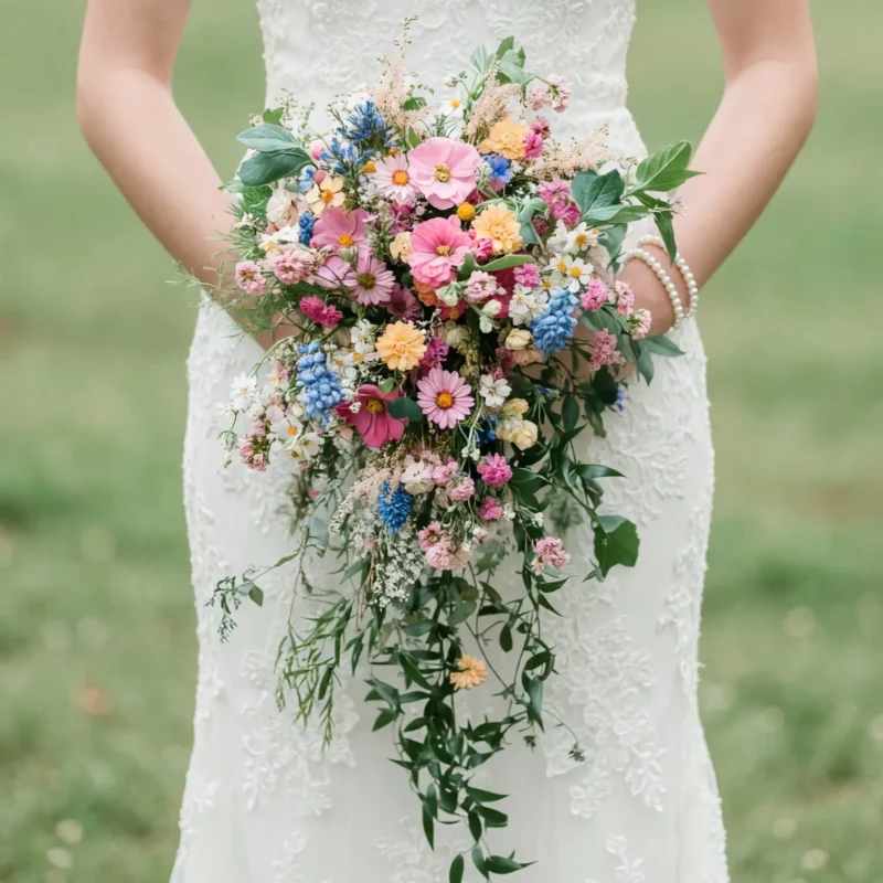 Dried Flower Wedding Bouquets Meadow Joy