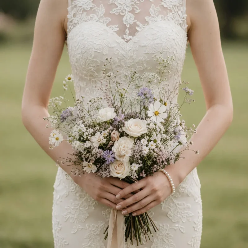 Dried Flower Wedding Bouquets Whispering Meadow