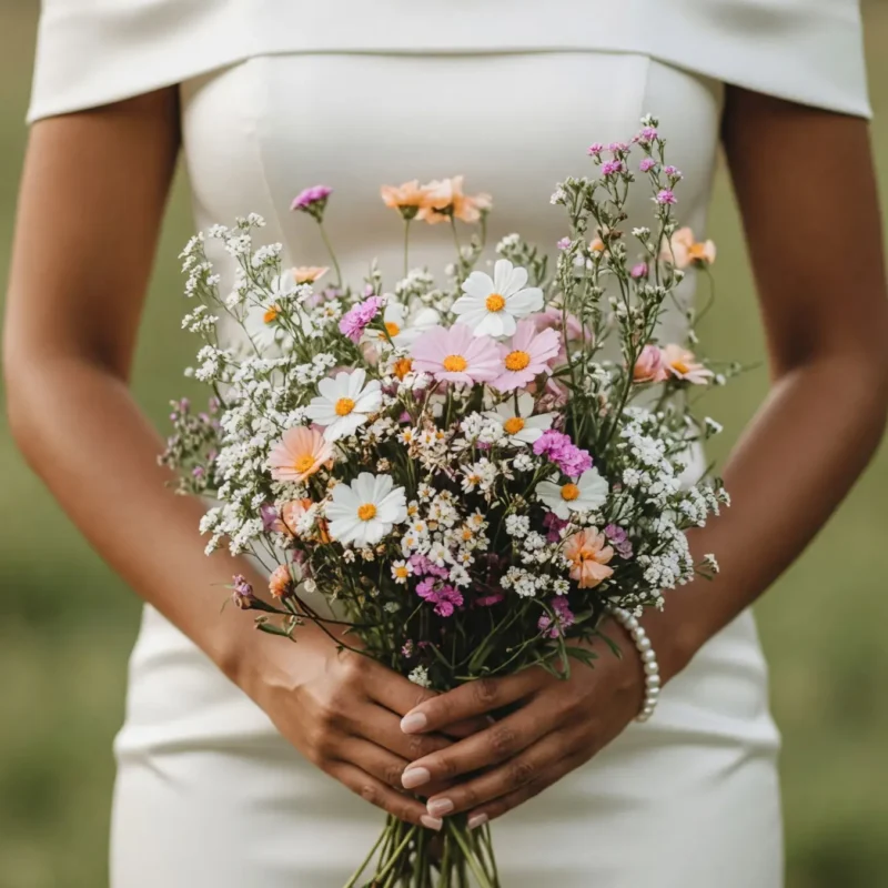 Dried Flower Wedding Bouquets Daisy Whisper